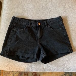 H&M Black Denim Shorts